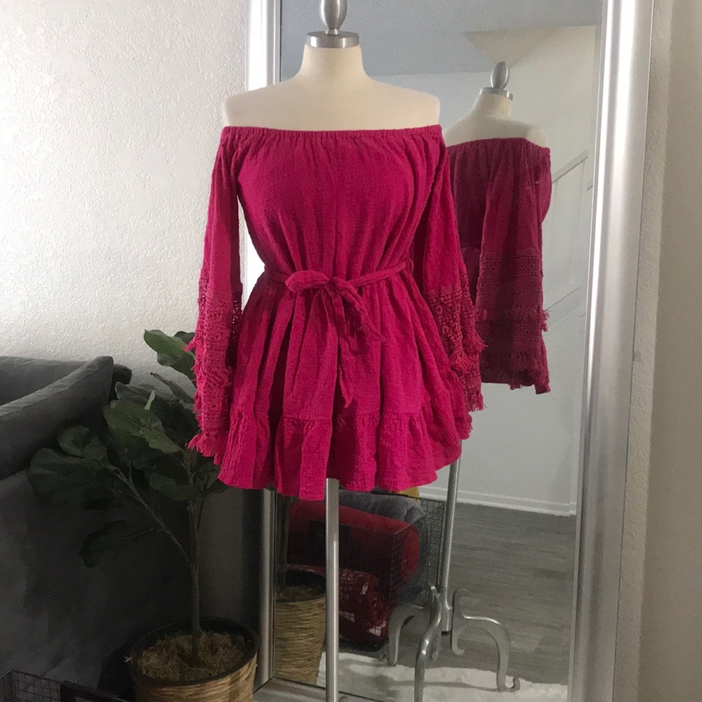 Off the Shoulder Mini Dress